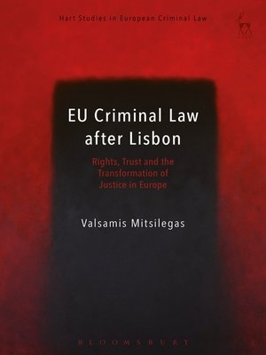 cover image of EU Criminal Law after Lisbon